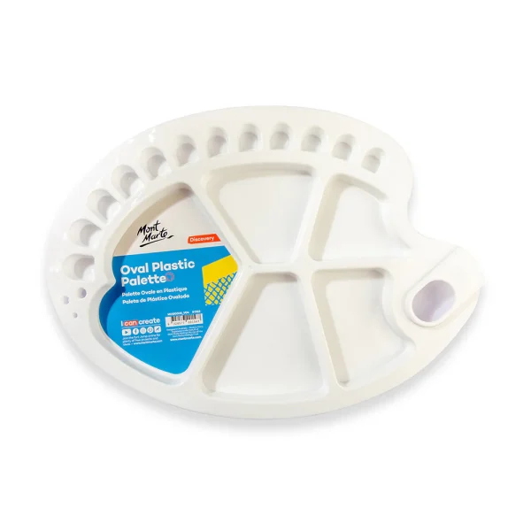 Mont Marte Oval Plastic Colour Palette 34x25cm (13.3 x 9.8in)