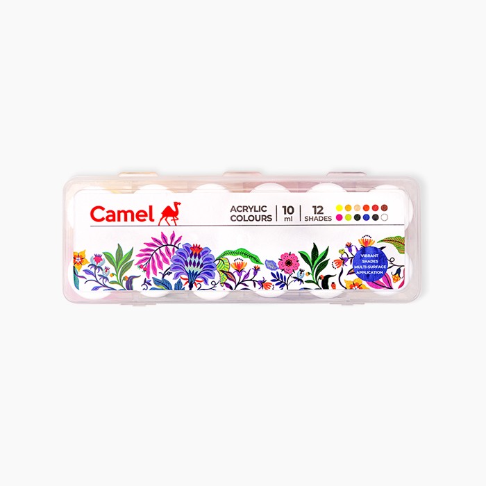 T8xy3Y1ugtif51Yc4T0.jpg Camel Acrylic Colours 15ml 10 Shades - Image 1