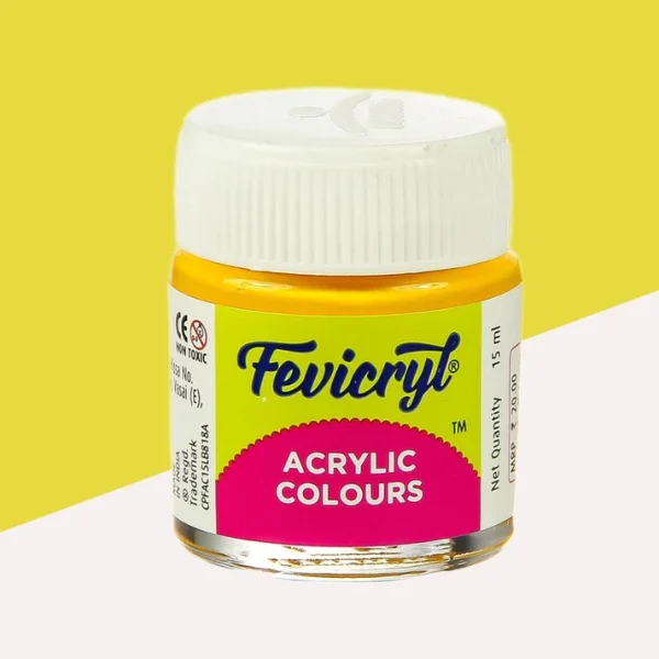 Fevicryl Acrylic colour 15ml Lemon Yellow