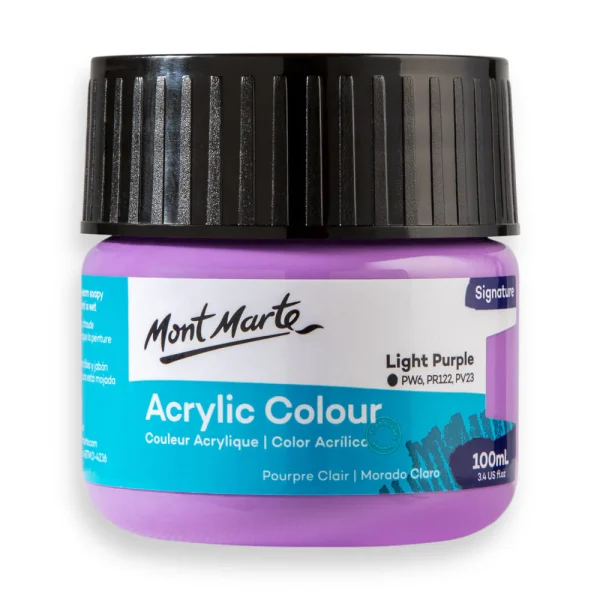 Mont Marte Acrylic Colour Paint 100ml Light Purple