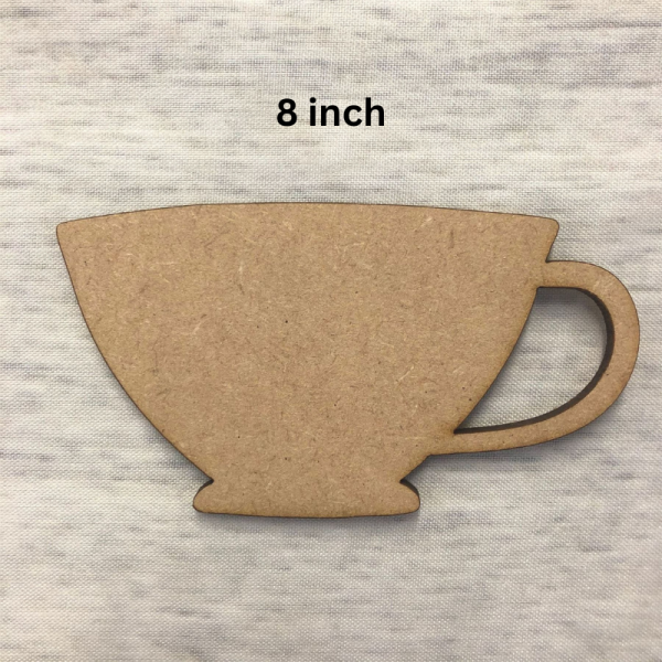 Tea Cup MDF Board 8 inch
