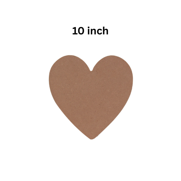 Love Shape MDF Board 10 inch