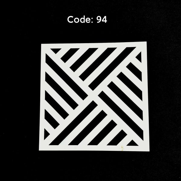 Stencil Code 94 (8x8 inch)