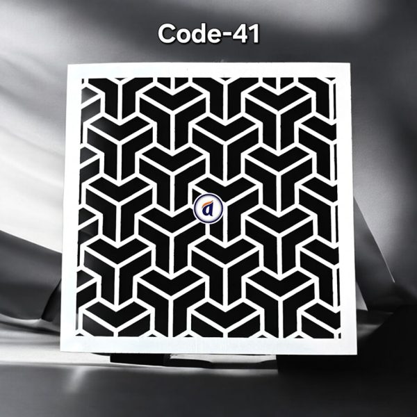 Stencil Code 41 (8x8 inch)