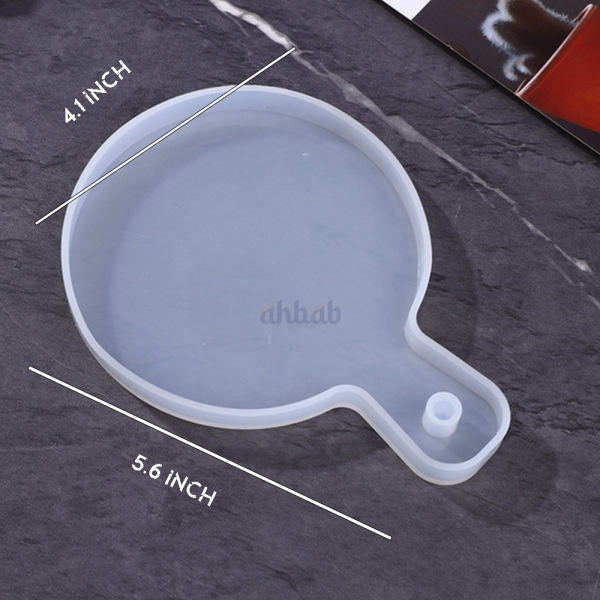 Silicone Mold Small Round Handle Code- 23 (5.6x4.1 inc)